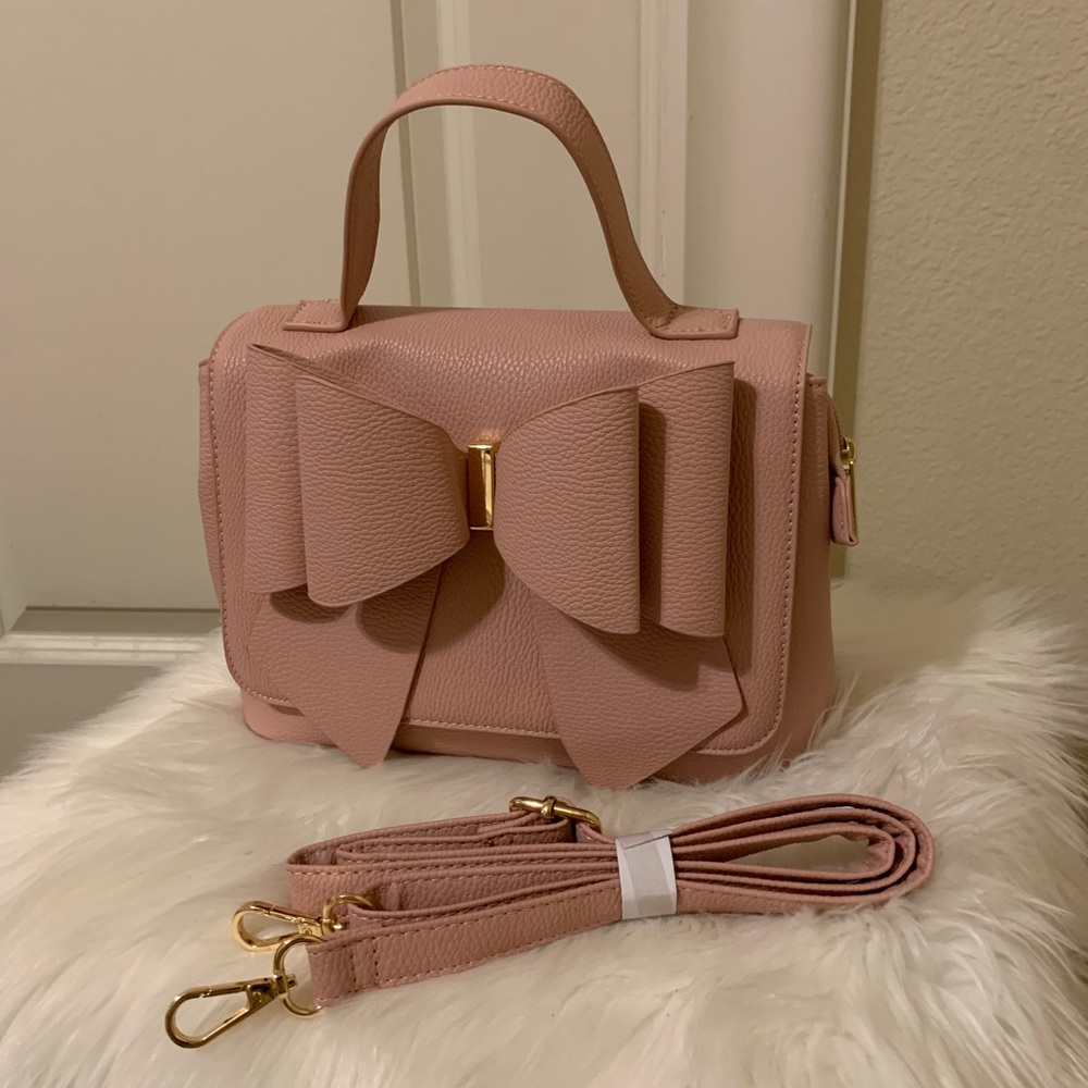 Pink Bow Crossbody Purse